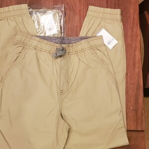 Carter's Tan Casual Pants with Elastic Waistband Size 10